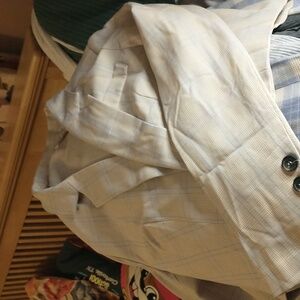 Cropped Tan Blazer (plaid)